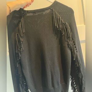 Ralph Lauren fringe sweater medium